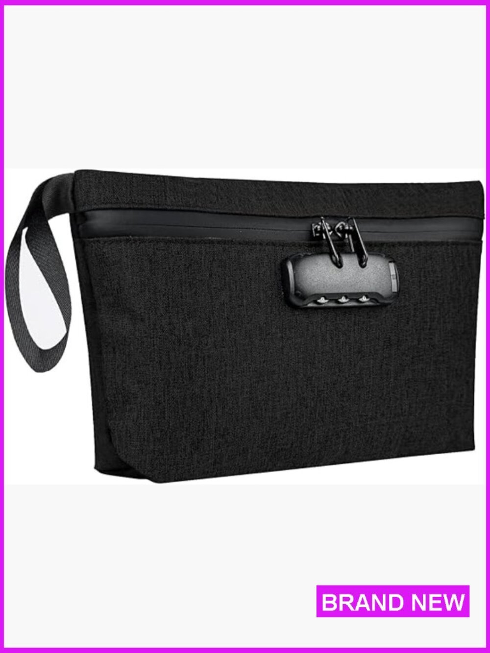 Smell Proof Bag with Combination Lock Waterproof Travel Tote Organizer 12.5x7.5